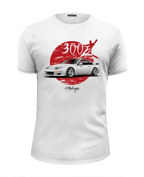 Заказать мужскую футболку в Москве. Футболка базовая Nissan 300ZX от Oleg Markaryan - готовые дизайны и нанесение принтов.