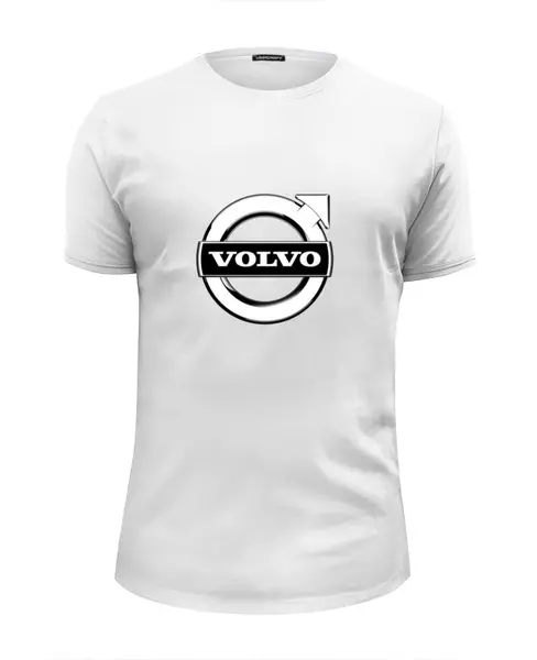 Заказать мужскую футболку в Москве. Футболка базовая Volvo от THE_NISE  - готовые дизайны и нанесение принтов.