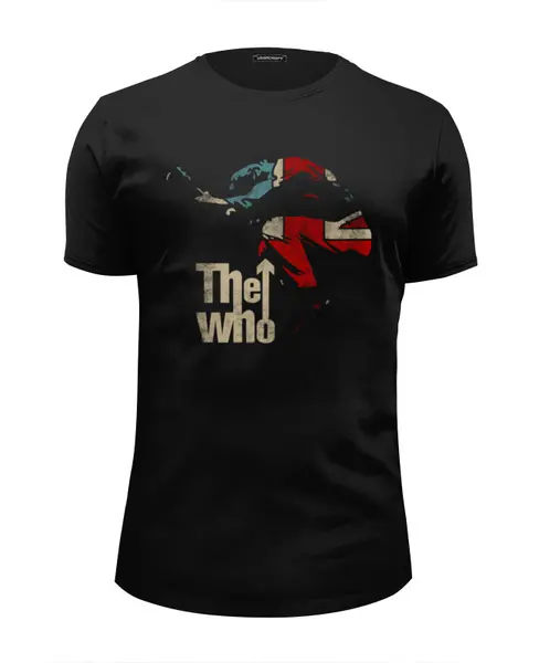 Заказать мужскую футболку в Москве. Футболка базовая The Who от geekbox - готовые дизайны и нанесение принтов.