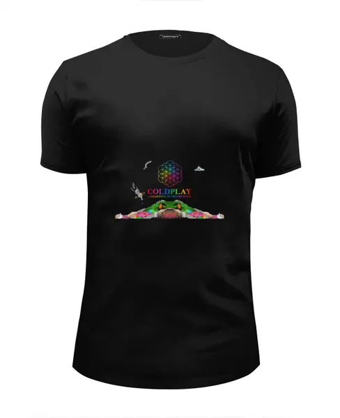 Заказать мужскую футболку в Москве. Футболка базовая Coldplay от Fedor - готовые дизайны и нанесение принтов.