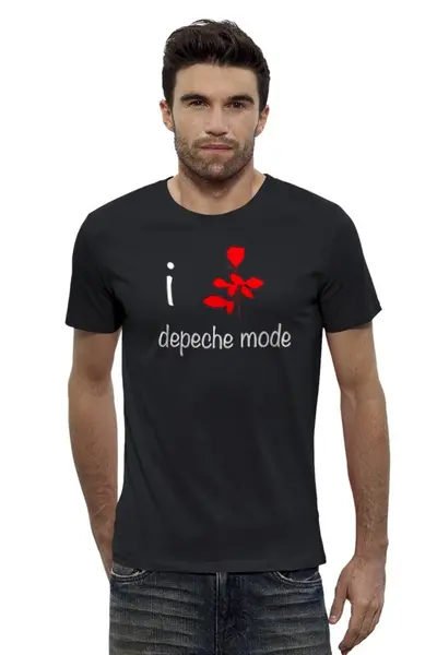 Заказать мужскую футболку в Москве. Футболка базовая Depeche Mode от Leichenwagen - готовые дизайны и нанесение принтов.