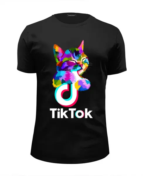 Заказать мужскую футболку в Москве. Футболка базовая TIK TOK (Tik Tok video) от vista12761@rambler.ru - готовые дизайны и нанесение принтов.