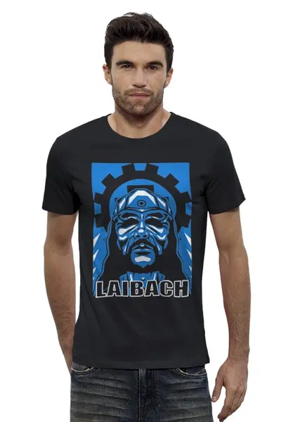 Заказать мужскую футболку в Москве. Футболка базовая Laibach / Milan Fras от OEX design - готовые дизайны и нанесение принтов.