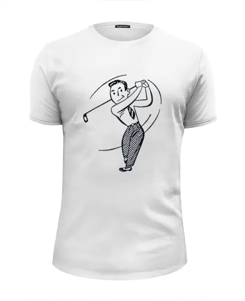 Заказать мужскую футболку в Москве. Футболка базовая Keep Calm and Play Golf от Just kidding - готовые дизайны и нанесение принтов.