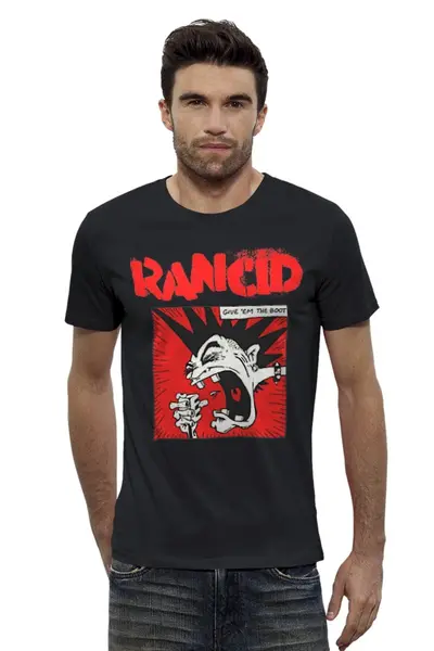 Заказать мужскую футболку в Москве. Футболка базовая Rancid от geekbox - готовые дизайны и нанесение принтов.