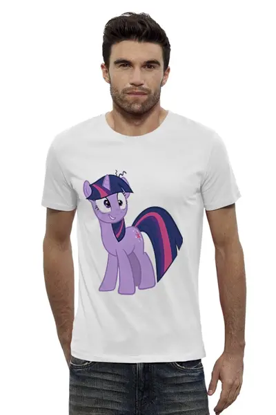 Заказать мужскую футболку в Москве. Футболка базовая twilight t-shirt от Oktavi - готовые дизайны и нанесение принтов.