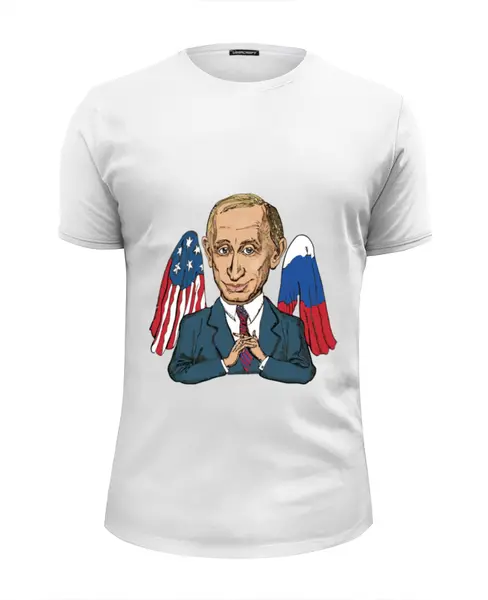 Заказать мужскую футболку в Москве. Футболка базовая Mr President от ladygaga - готовые дизайны и нанесение принтов.