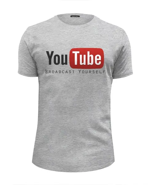 Заказать мужскую футболку в Москве. Футболка базовая Youtube от buzz - готовые дизайны и нанесение принтов.