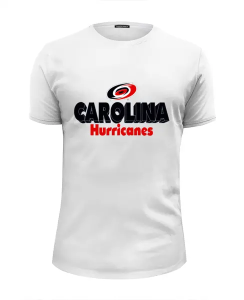 Заказать мужскую футболку в Москве. Футболка базовая Carolina Hurricanes от kspsshop - готовые дизайны и нанесение принтов.