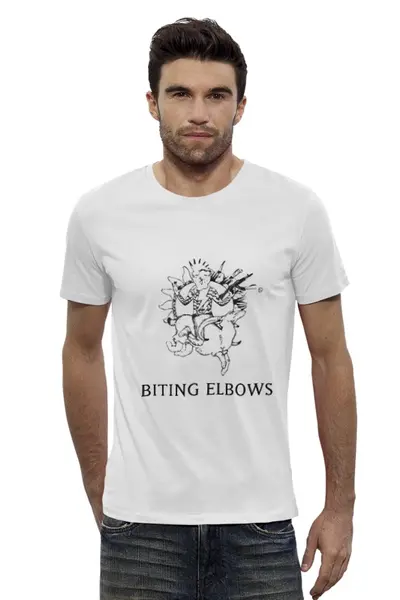 Заказать мужскую футболку в Москве. Футболка базовая Biting Elbows от YellowCloverShop - готовые дизайны и нанесение принтов.