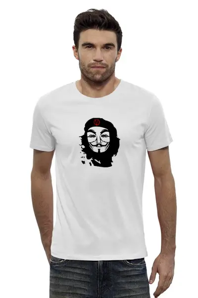 Заказать мужскую футболку в Москве. Футболка базовая Anonymous Che Guevara от anonymous - готовые дизайны и нанесение принтов.