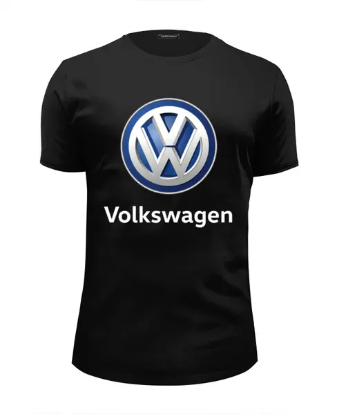 Заказать мужскую футболку в Москве. Футболка базовая Volkswagen от DESIGNER   - готовые дизайны и нанесение принтов.