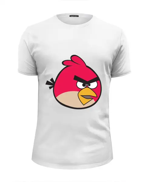 Заказать мужскую футболку в Москве. Футболка базовая Angry birds от Diana Rabinovich - готовые дизайны и нанесение принтов.
