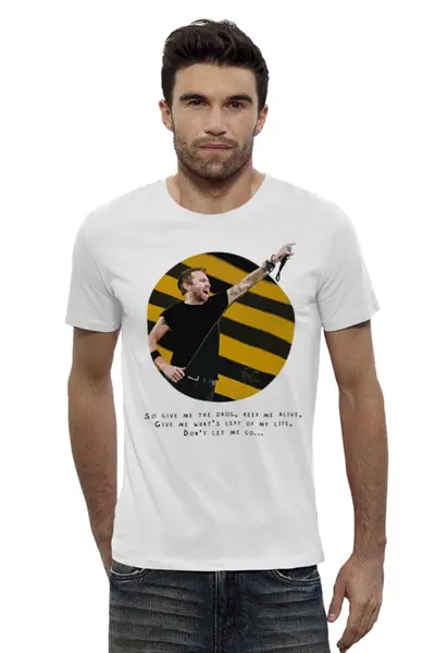 Заказать мужскую футболку в Москве. Футболка базовая Rise Against от Just Paul - готовые дизайны и нанесение принтов.