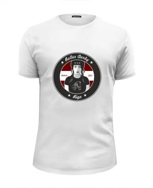 Заказать мужскую футболку в Москве. Футболка базовая Roller Derby от Octopuslabel - готовые дизайны и нанесение принтов.