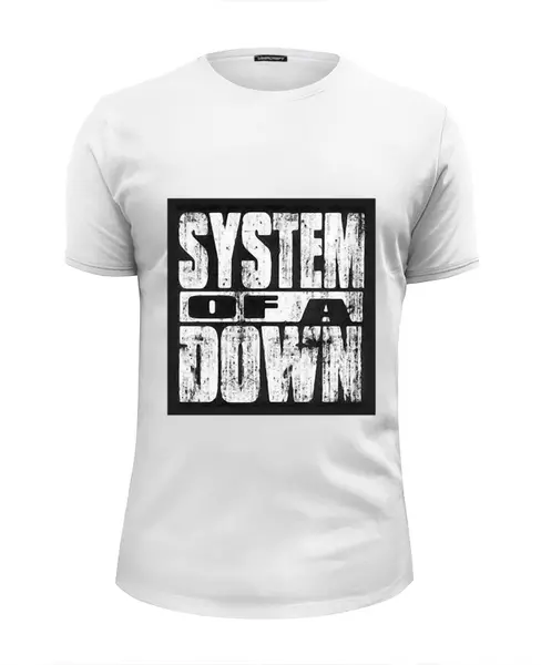 Заказать мужскую футболку в Москве. Футболка базовая System Of A Down от sisandmasis - готовые дизайны и нанесение принтов.