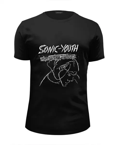 Заказать мужскую футболку в Москве. Футболка базовая Sonic Youth от geekbox - готовые дизайны и нанесение принтов.