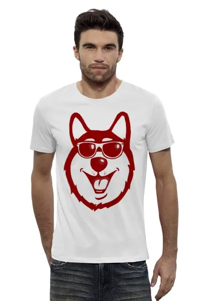 Заказать мужскую футболку в Москве. Футболка базовая Hell Yeah Dog. (Крутая Собака) от fuckinjo - готовые дизайны и нанесение принтов.