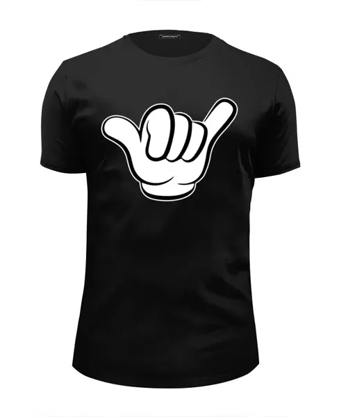 Заказать мужскую футболку в Москве. Футболка базовая Hand Design от balden - готовые дизайны и нанесение принтов.
