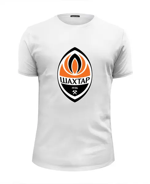 Заказать мужскую футболку в Москве. Футболка базовая Шахтар от THE_NISE  - готовые дизайны и нанесение принтов.