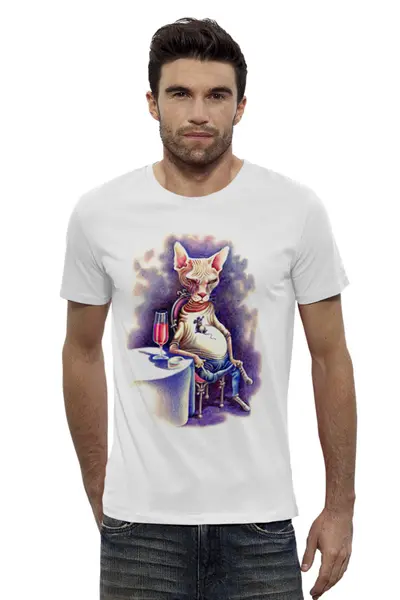 Заказать мужскую футболку в Москве. Футболка базовая Алкашонок  от T-shirt print  - готовые дизайны и нанесение принтов.