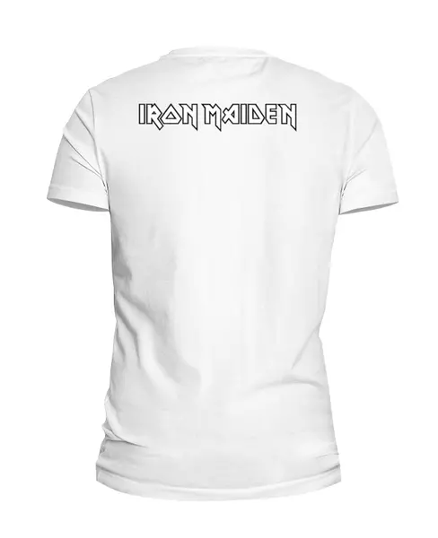 Заказать мужскую футболку в Москве. Футболка базовая Iron Maiden Band от Leichenwagen - готовые дизайны и нанесение принтов.