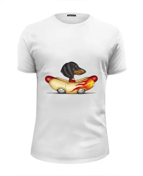 Заказать мужскую футболку в Москве. Футболка базовая Wiener Hot Rod от t-brusher - готовые дизайны и нанесение принтов.