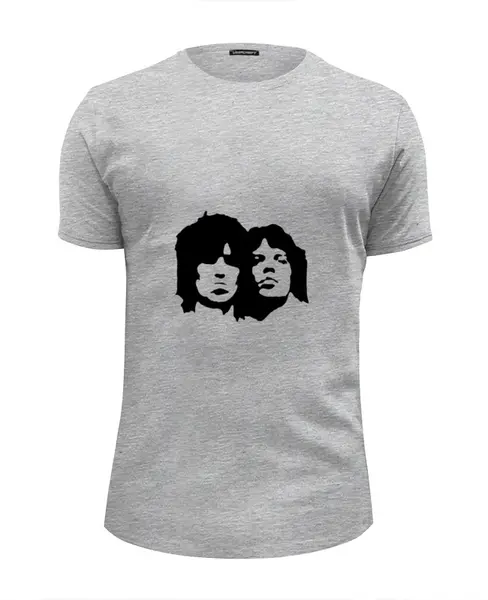 Заказать мужскую футболку в Москве. Футболка базовая The Rolling Stones от dmitry.gluhov - готовые дизайны и нанесение принтов.