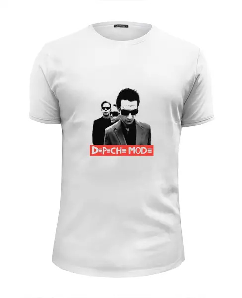 Заказать мужскую футболку в Москве. Футболка базовая Depeche Mode - The Band от Black Pimpf - готовые дизайны и нанесение принтов.