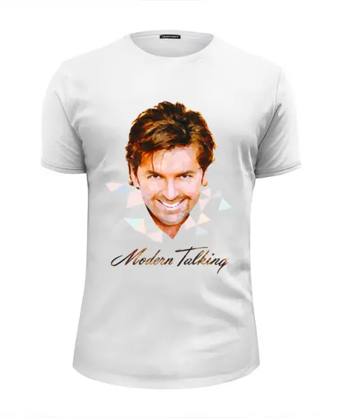 Заказать мужскую футболку в Москве. Футболка базовая Modern Talking от balden - готовые дизайны и нанесение принтов.