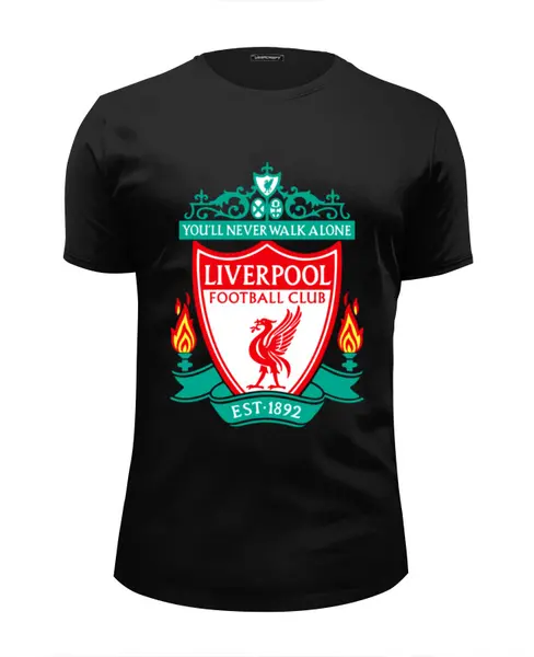 Заказать мужскую футболку в Москве. Футболка базовая Liverpool от balden - готовые дизайны и нанесение принтов.