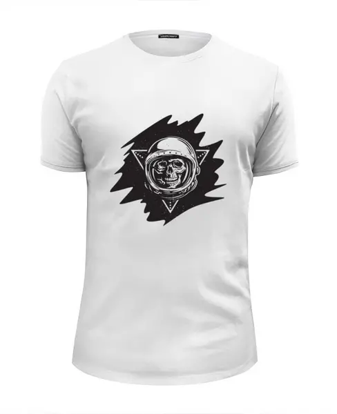 Заказать мужскую футболку в Москве. Футболка базовая Космонавт от THE_NISE  - готовые дизайны и нанесение принтов.
