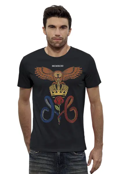 Заказать мужскую футболку в Москве. Футболка базовая ROYAL от mobson93@gmail.com - готовые дизайны и нанесение принтов.