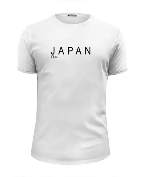 Заказать мужскую футболку в Москве. Футболка базовая Japan от nikskiru - готовые дизайны и нанесение принтов.