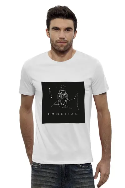 Заказать мужскую футболку в Москве. Футболка базовая Radiohead Amnesiac T-Shirt от ksnkch - готовые дизайны и нанесение принтов.