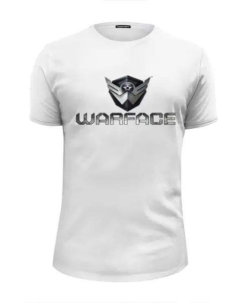 Заказать мужскую футболку в Москве. Футболка базовая warface от vaynaher - готовые дизайны и нанесение принтов.