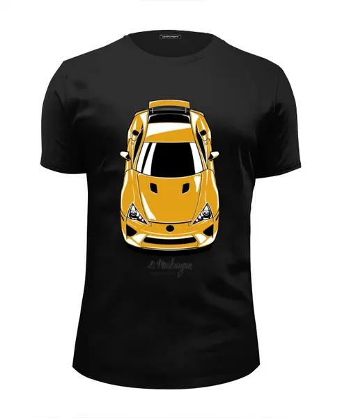 Заказать мужскую футболку в Москве. Футболка базовая Lexus LFA от Oleg Markaryan - готовые дизайны и нанесение принтов.