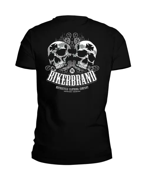 Заказать мужскую футболку в Москве. Футболка базовая Bikerbrand от Leichenwagen - готовые дизайны и нанесение принтов.