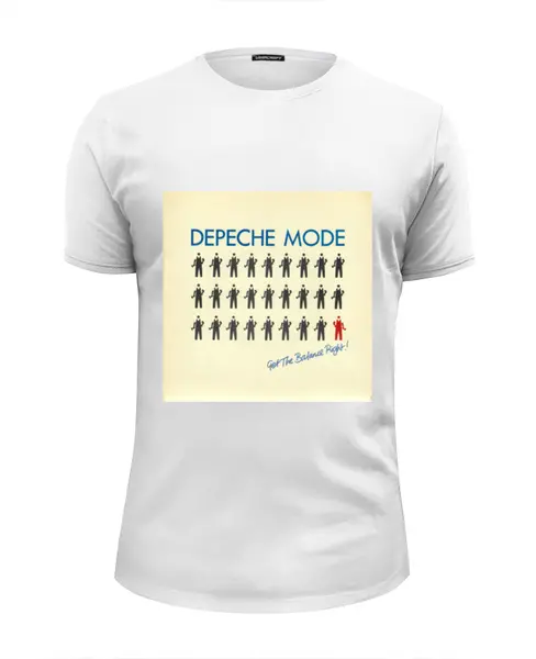 Заказать мужскую футболку в Москве. Футболка базовая Depeche Mode  от Fedor - готовые дизайны и нанесение принтов.