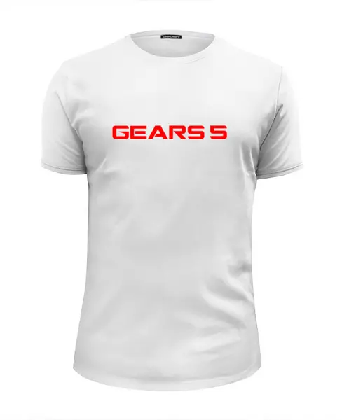 Заказать мужскую футболку в Москве. Футболка базовая Gears 5 от THE_NISE  - готовые дизайны и нанесение принтов.