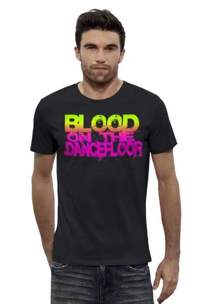 Заказать мужскую футболку в Москве. Футболка базовая Blood On The Dance Floor от Leichenwagen - готовые дизайны и нанесение принтов.