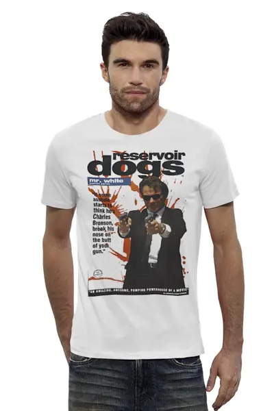 Заказать мужскую футболку в Москве. Футболка базовая Reservoir Dogs от KinoArt - готовые дизайны и нанесение принтов.