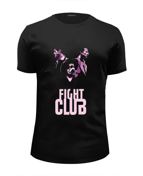 Заказать мужскую футболку в Москве. Футболка базовая Fight Club от priceless - готовые дизайны и нанесение принтов.