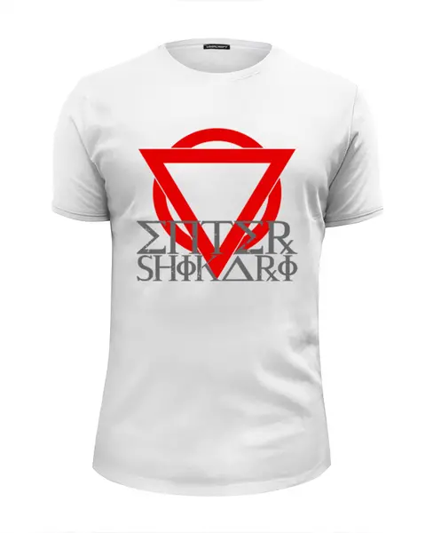 Заказать мужскую футболку в Москве. Футболка базовая Enter Shikari от sargon24 - готовые дизайны и нанесение принтов.