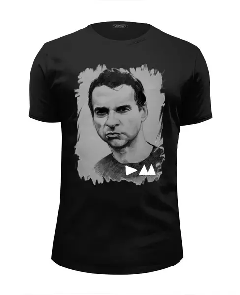 Заказать мужскую футболку в Москве. Футболка базовая Depeche Mode от Leichenwagen - готовые дизайны и нанесение принтов.