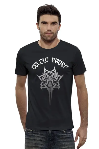 Заказать мужскую футболку в Москве. Футболка базовая Celtic Frost от geekbox - готовые дизайны и нанесение принтов.