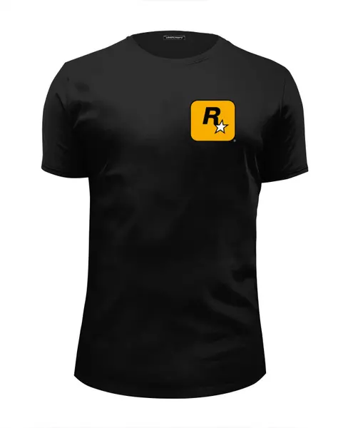 Заказать мужскую футболку в Москве. Футболка базовая Rockstar Style от Nalivaev - готовые дизайны и нанесение принтов.