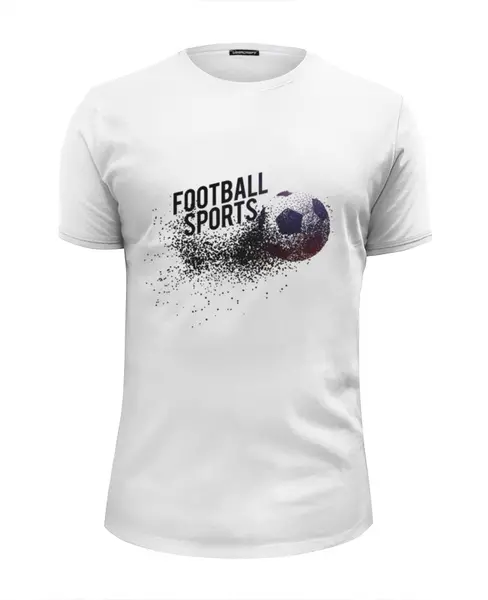 Заказать мужскую футболку в Москве. Футболка базовая Футбол от T-shirt print  - готовые дизайны и нанесение принтов.