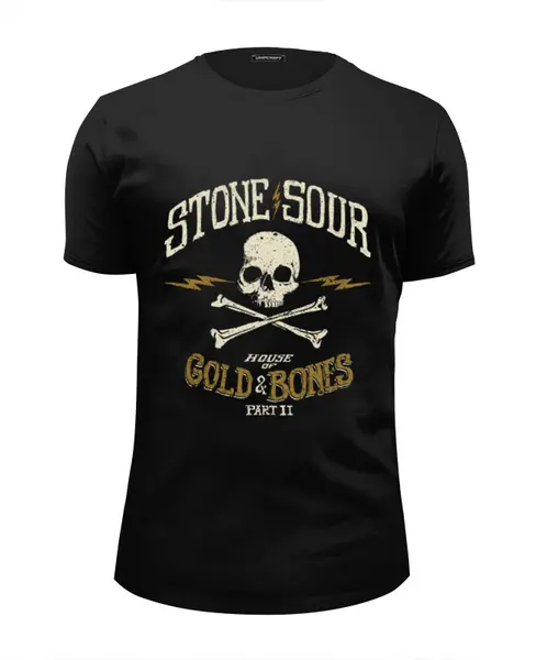 Заказать мужскую футболку в Москве. Футболка базовая  Stone Sour от geekbox - готовые дизайны и нанесение принтов.