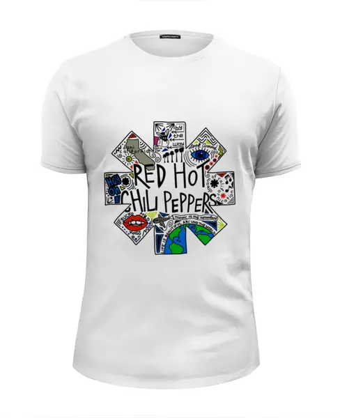 Заказать мужскую футболку в Москве. Футболка базовая Red Hot Chili Peppers от geekbox - готовые дизайны и нанесение принтов.